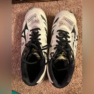 A pair of Mizuno volleyball shoes